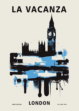 London England Travel Art