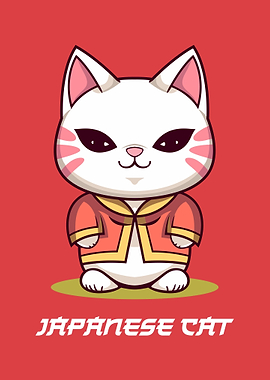 Japanese Cat with kimono