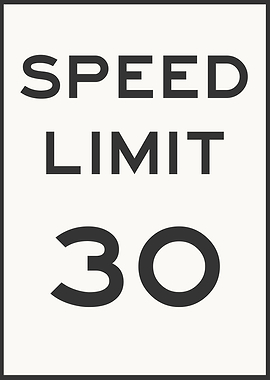 American Speed Limit Sign