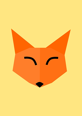 cute fox minimalism