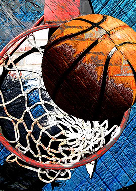 Basketball art print S212