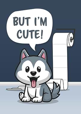 Funny Messy Dog Bathroom