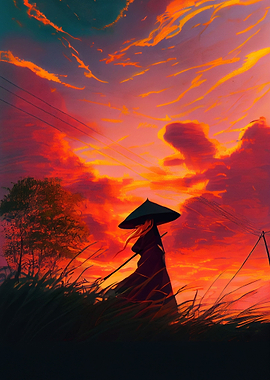 Shilhouette of Warrior