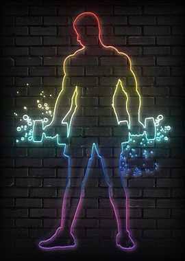 Male Lifting Weights