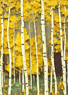 Aspen trees collage 1