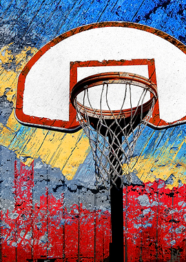 Basketball art print S213
