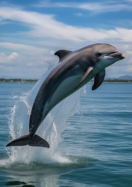 Acrobatic dolphin