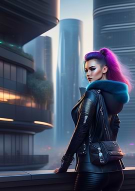 Cyberpunk 2077 woman