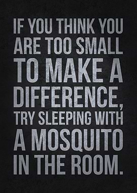 Too Small Make Difference