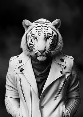 White Tiger Portrait