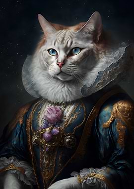 Siberian Cat In Medieval