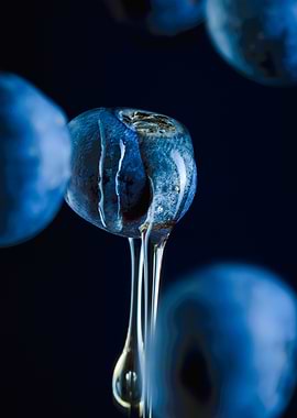 Floating Blueberries