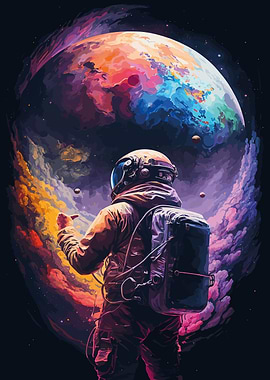 Astronaut in Colors