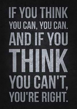 If You Think You Can