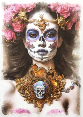 La Catrina digital art