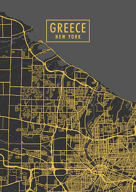 Greece New York City Map