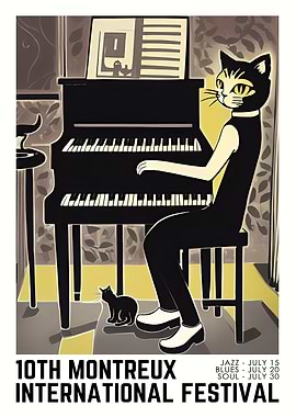 Montreux Jazz Festival Cat