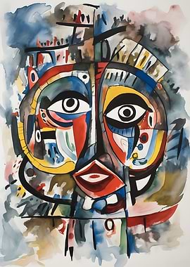 Abstract Art Mask
