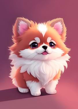 Little Cute Furry Dog