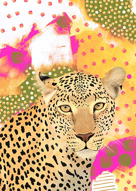 Modern Leopard Portrait