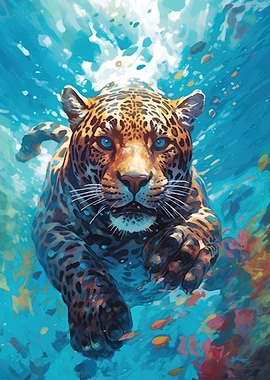 Underwater Leopard