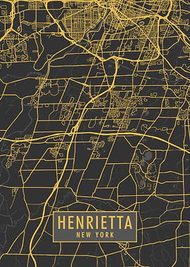 Henrietta NY Map