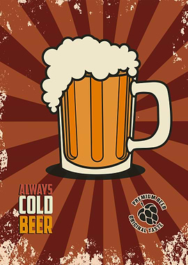 Always cold beer Vintage