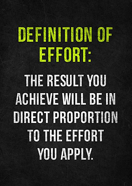 Definition of Effort