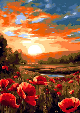 Field of poppies