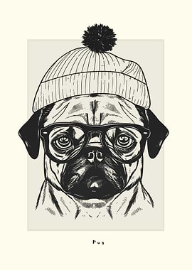 Pug Illustration