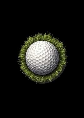 Golf Ball Green Grass