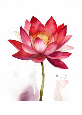Red Lotus Flower