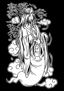 Yurei Japanese Ghost BnW