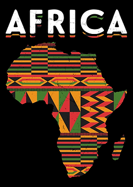 Africa Map Kente