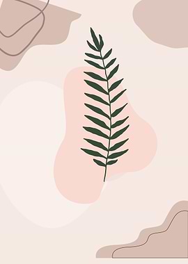 tropical minimalist leaves