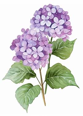 Hydrangeas Purple