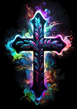 Cross watercolor art