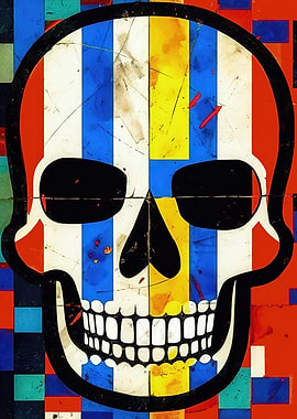 De Stijl Skull