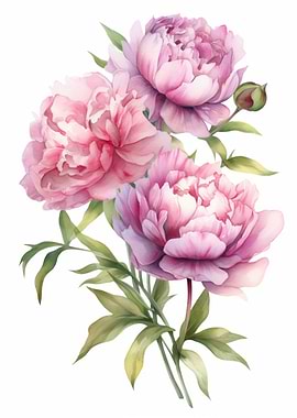 Peonies Flowers