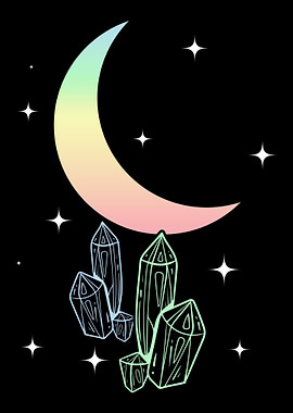 Pastel Goth Moon