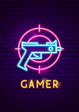 gamer neon sign