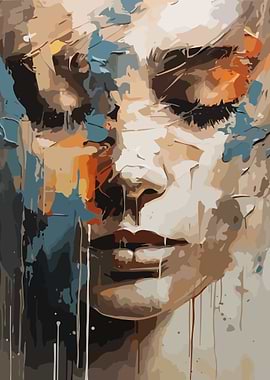 Face of a Woman Abstract
