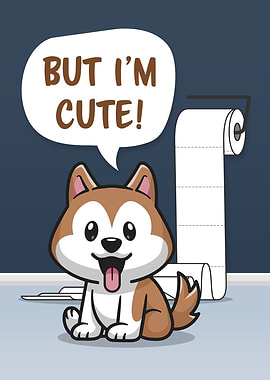 Funny Messy Dog Bathroom