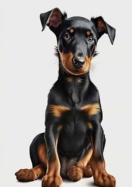 Doberman Pinscher Dog 04