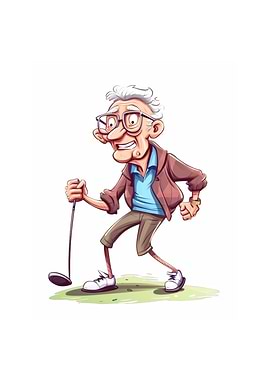 Golfer Grandpa Funny Golf