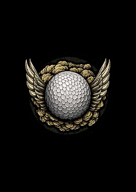Golf Ball with Wings