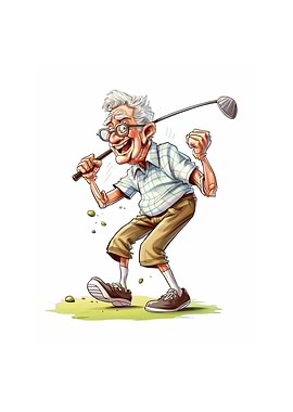 Golfer Grandpa Funny Golf