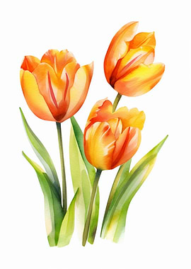 Orange Tulips