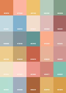 Boho Color Hex Color Codes