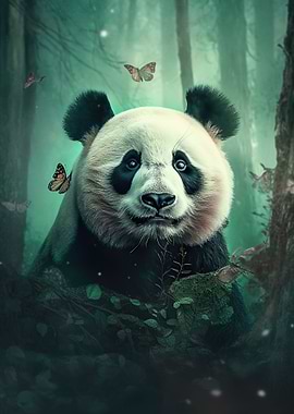 Panda Beauty Art Print